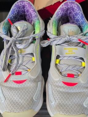 Kids Gray Multi-Accent Athletic Shoes - Determination Collection